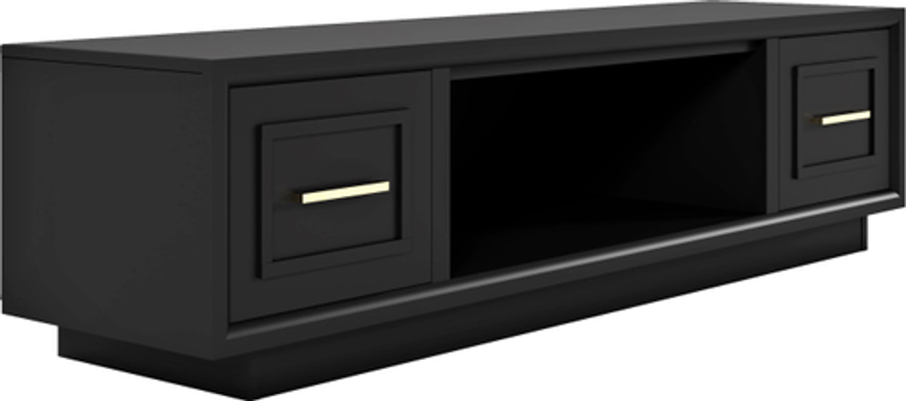 Legends Furniture - Entertainment Console for up to most 80" inch TVs - Seal Skin Black