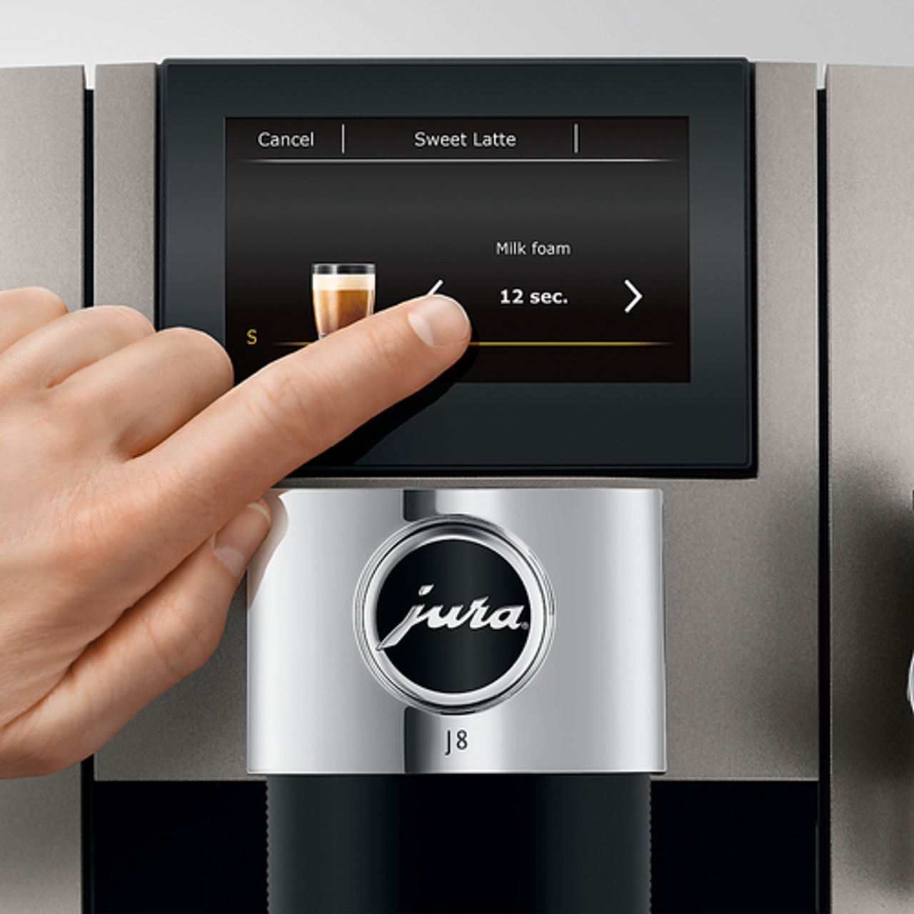 Jura - J8 Automatic Coffee Machine - Midnight Silver