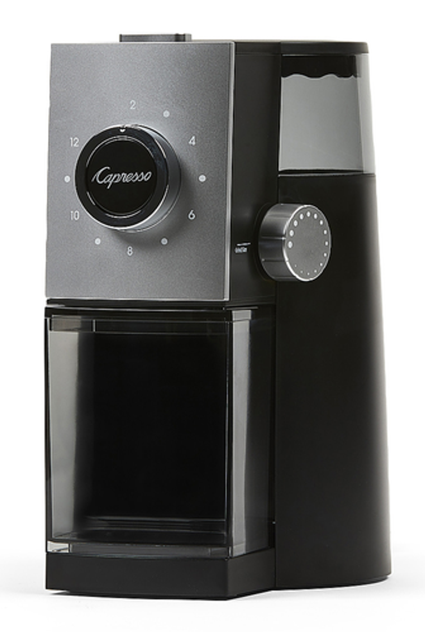 Capresso - Grind Select Coffee Burr Grinder - Black/Silver