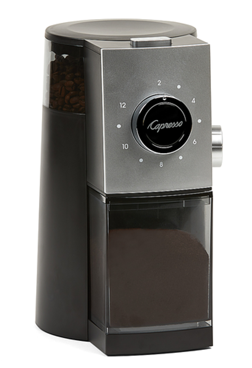 Capresso - Grind Select Coffee Burr Grinder - Black/Silver