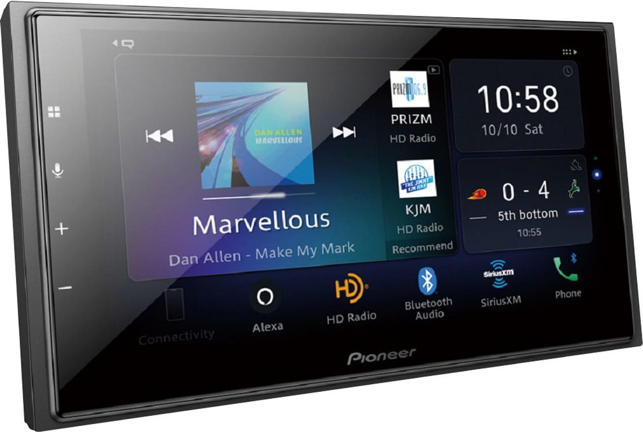 Pioneer - 6.8" - Android Auto/Apple® CarPlay™ - Built-in Bluetooth - Digital Media Receiver with Alexa Built-In - Black