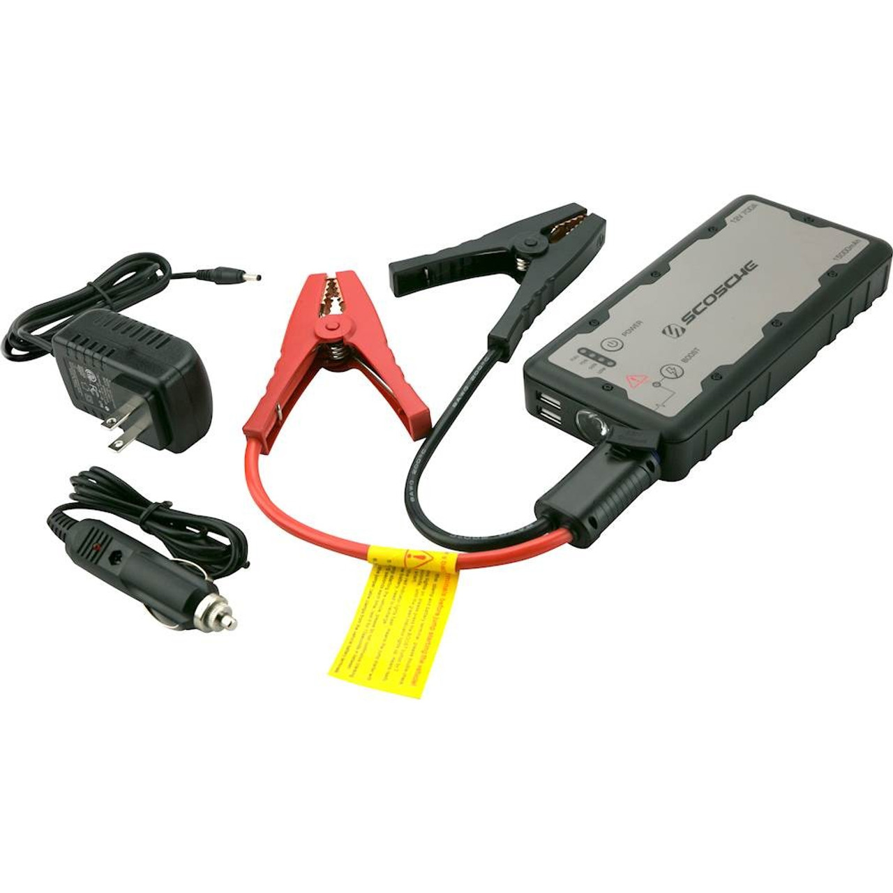 Scosche - Portable Car Jump Starter with USB Power Bank - Gray