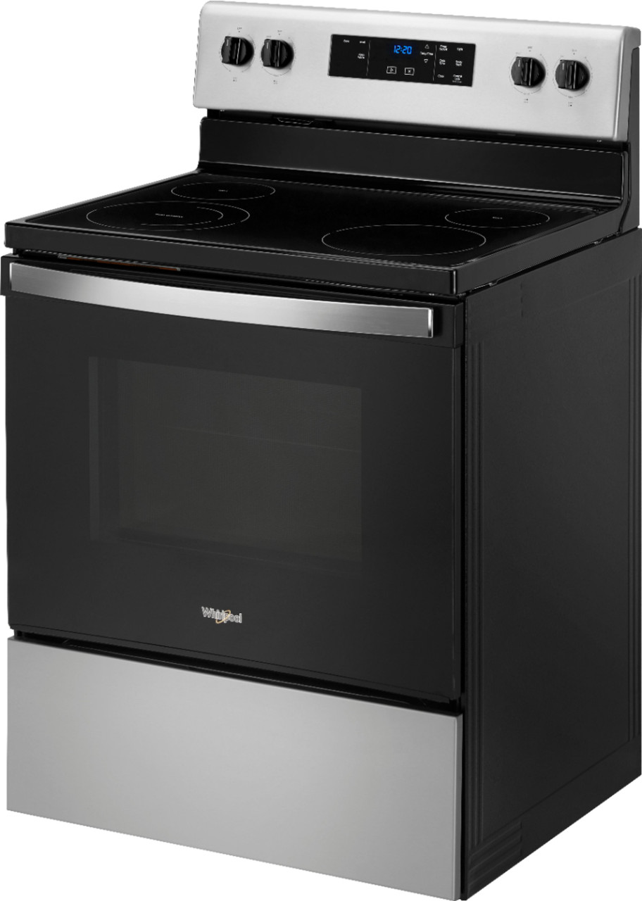 Whirlpool - 5.3 Cu. Ft. Freestanding Electric Range with Keep Warm Setting - Stainless steel