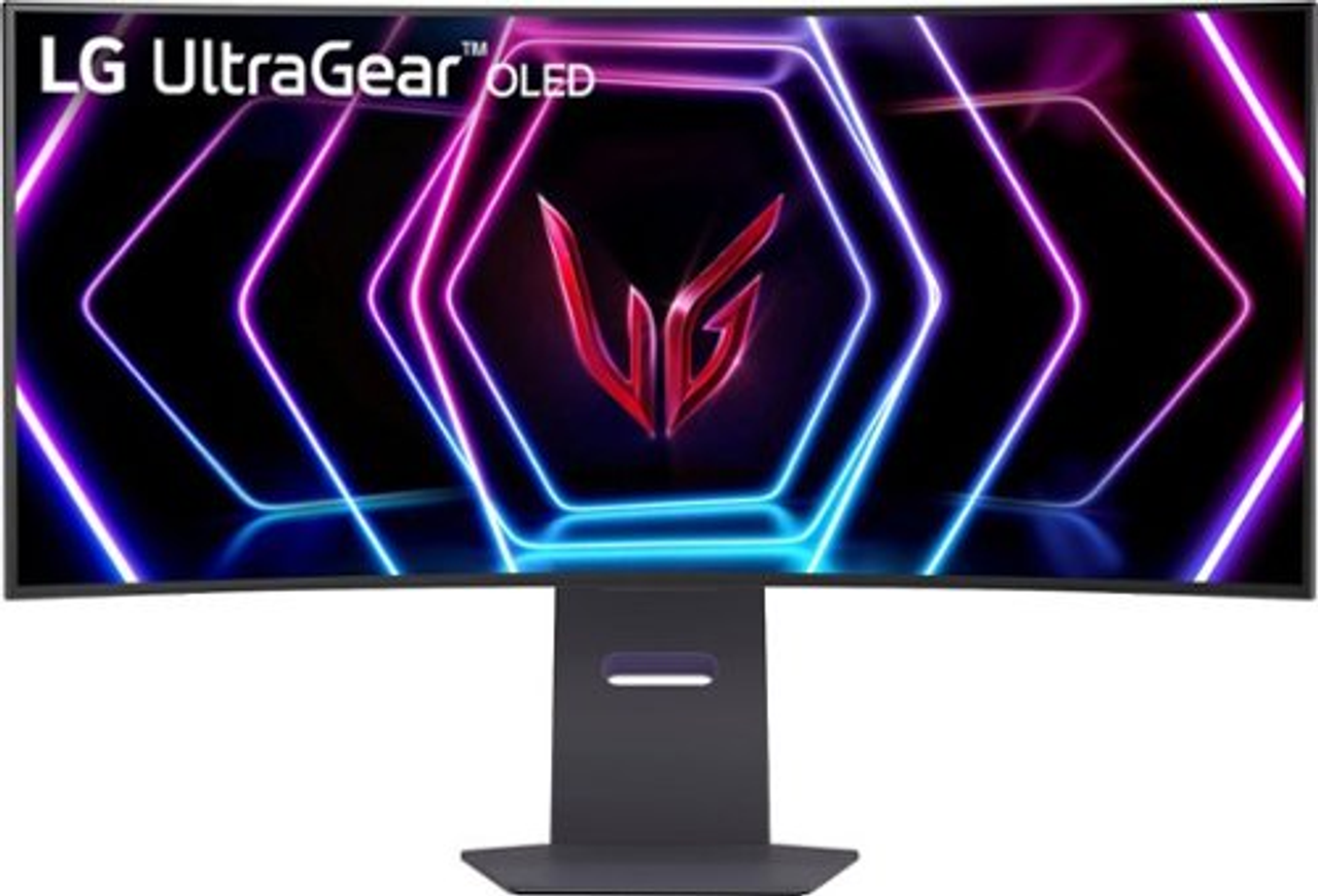 LG - UltraGear 39" OLED Curved WQHD 240Hz 0.03ms FreeSync and NVIDIA G-SYNC Compatible Gaming Monitor with HDR10 - Black