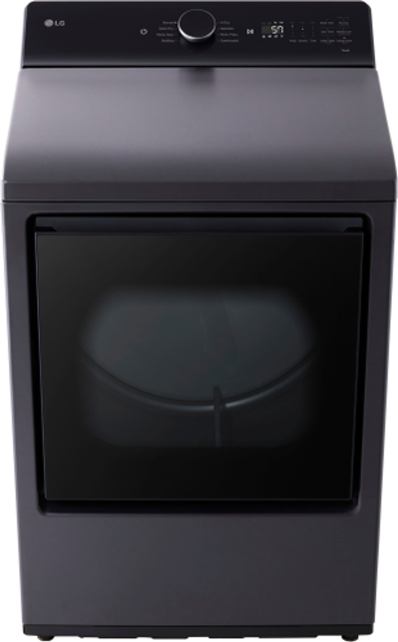 LG - 7.3 Cu. Ft. Smart Gas Dryer with EasyLoad Door - Matte Black