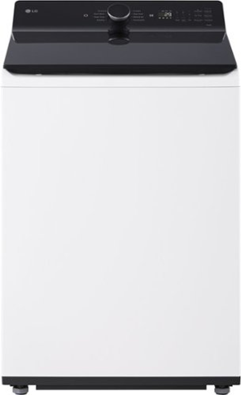 LG - 5.5 Cu. Ft. High Efficiency Smart Top Load Washer with EasyUnload - Alpine White