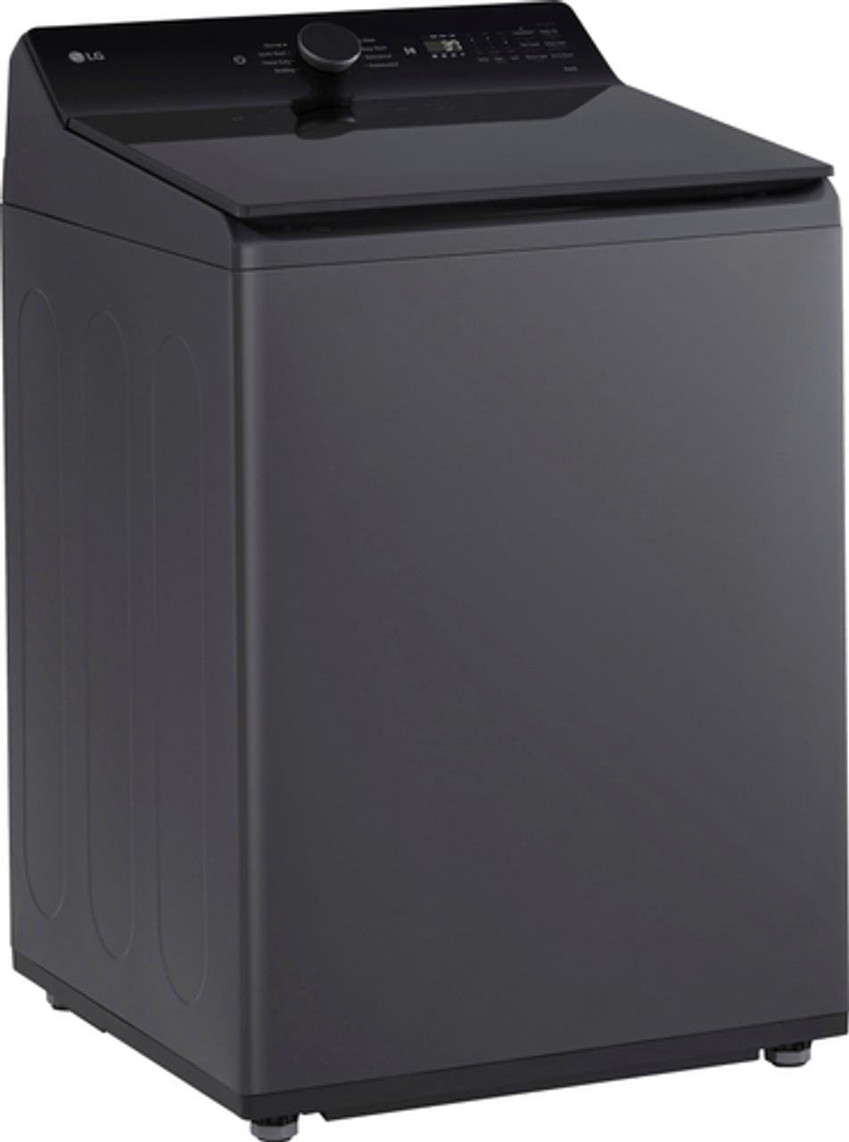 LG - 5.3 Cu. Ft. High Efficiency Smart Top Load Washer with TurboWash3D Technology - Matte Black