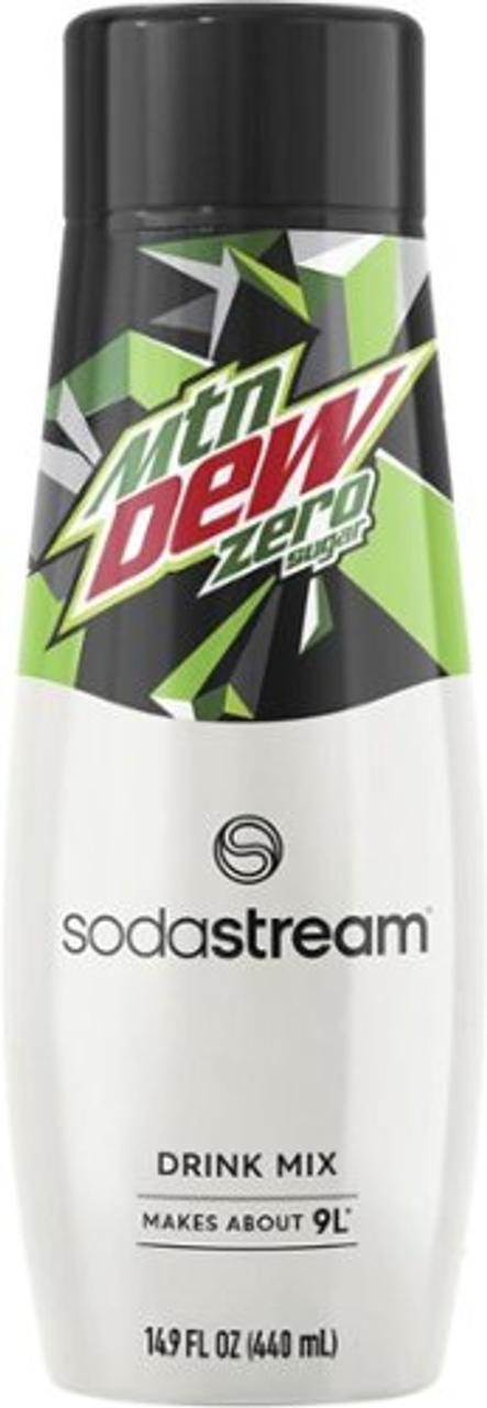 SodaStream Mtn Dew Zero Sugar Drink Mix, 14.9oz