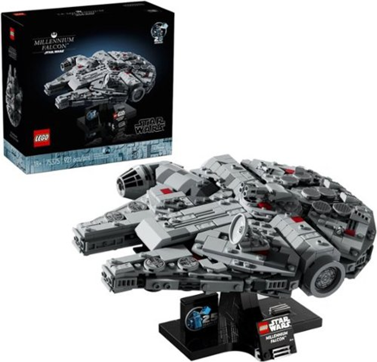 LEGO - LEGO Star Wars Millennium Falcon 25th Anniversary Buildable Starship Model 75375