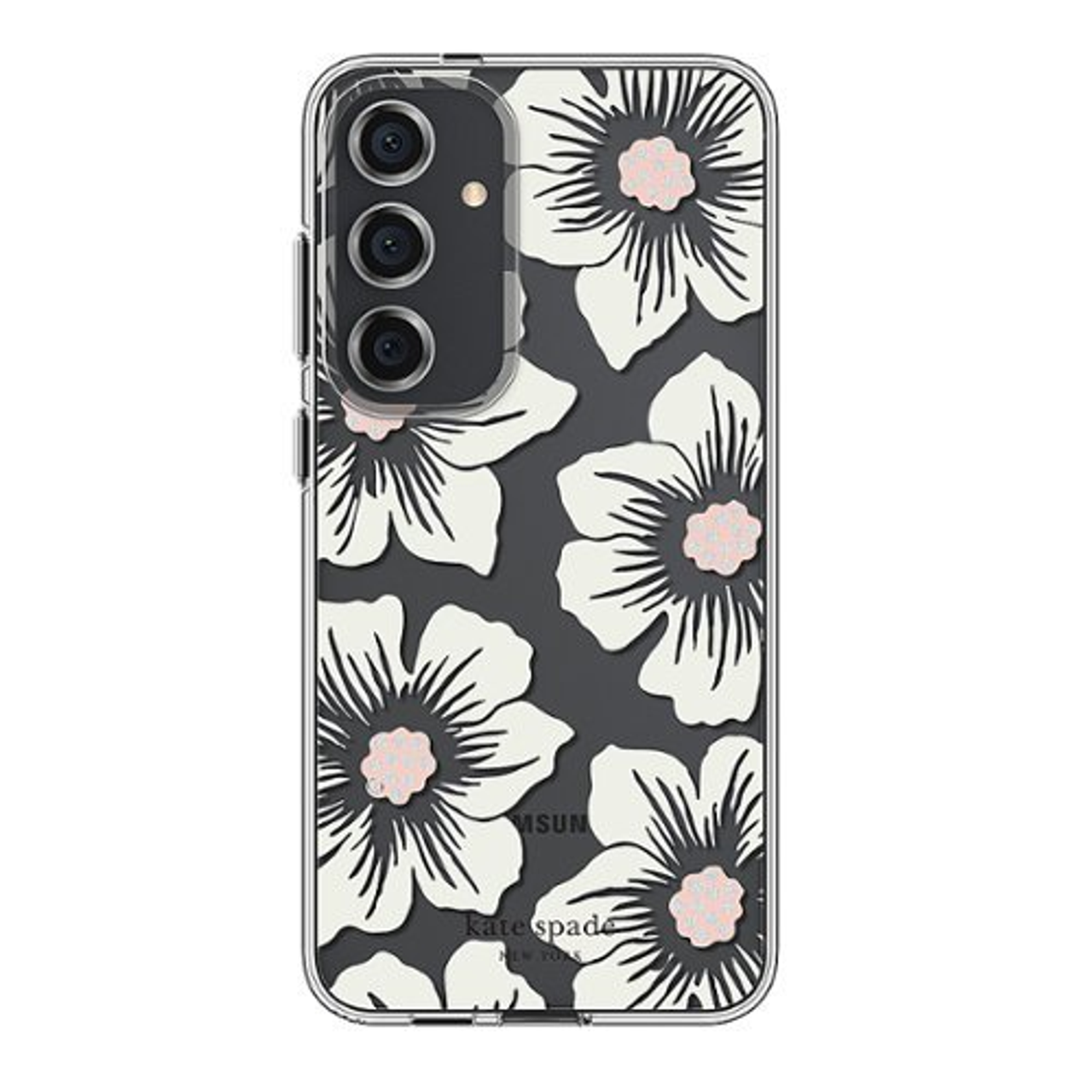 kate spade new york - Protective Case for Samsung Galaxy S24+ - Hollyhock Cream