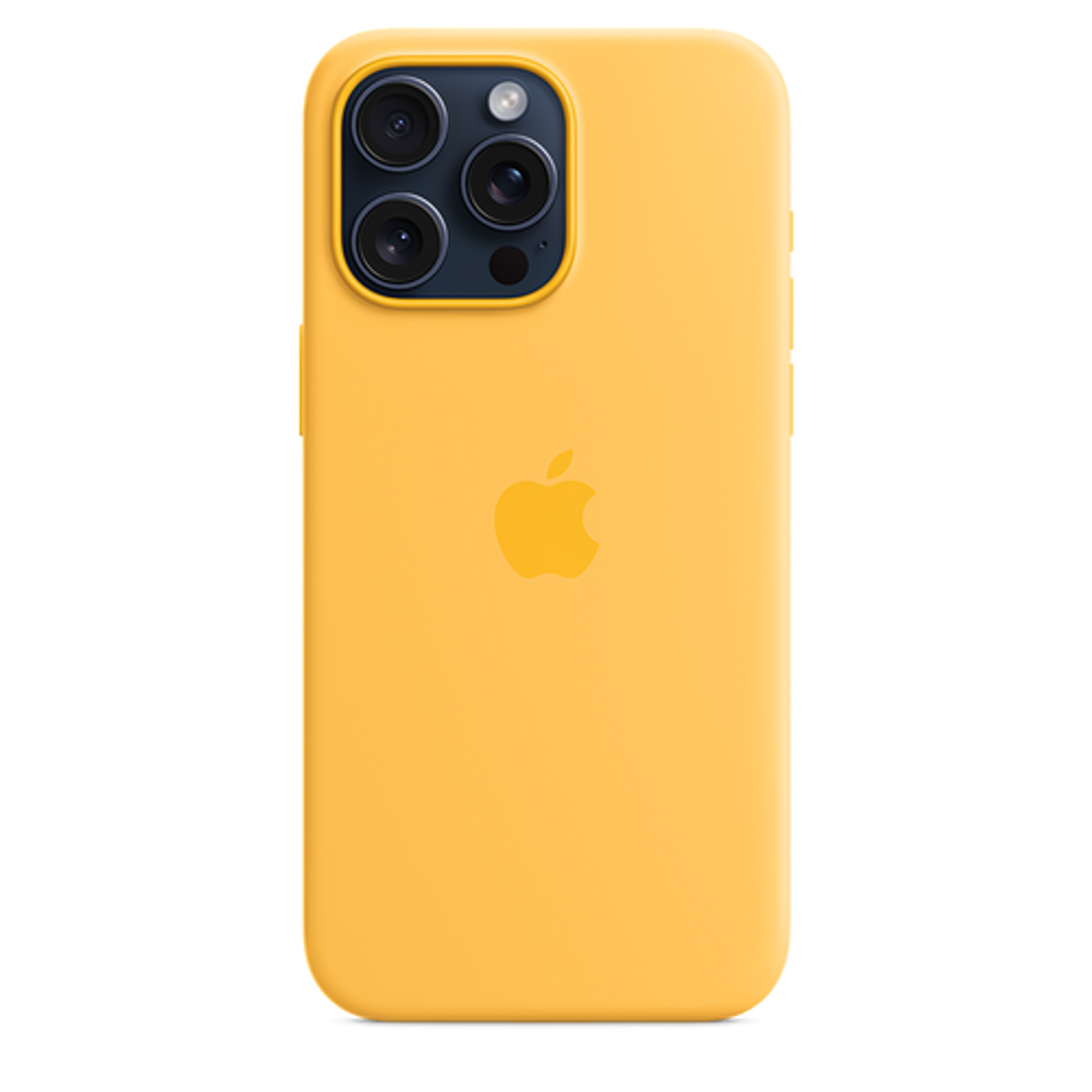 Apple - iPhone 15 Pro Max Silicone Case with MagSafe - Sunshine