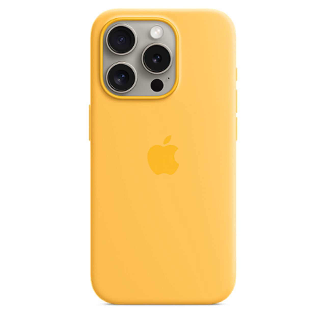 Apple - iPhone 15 Pro Silicone Case with MagSafe - Sunshine