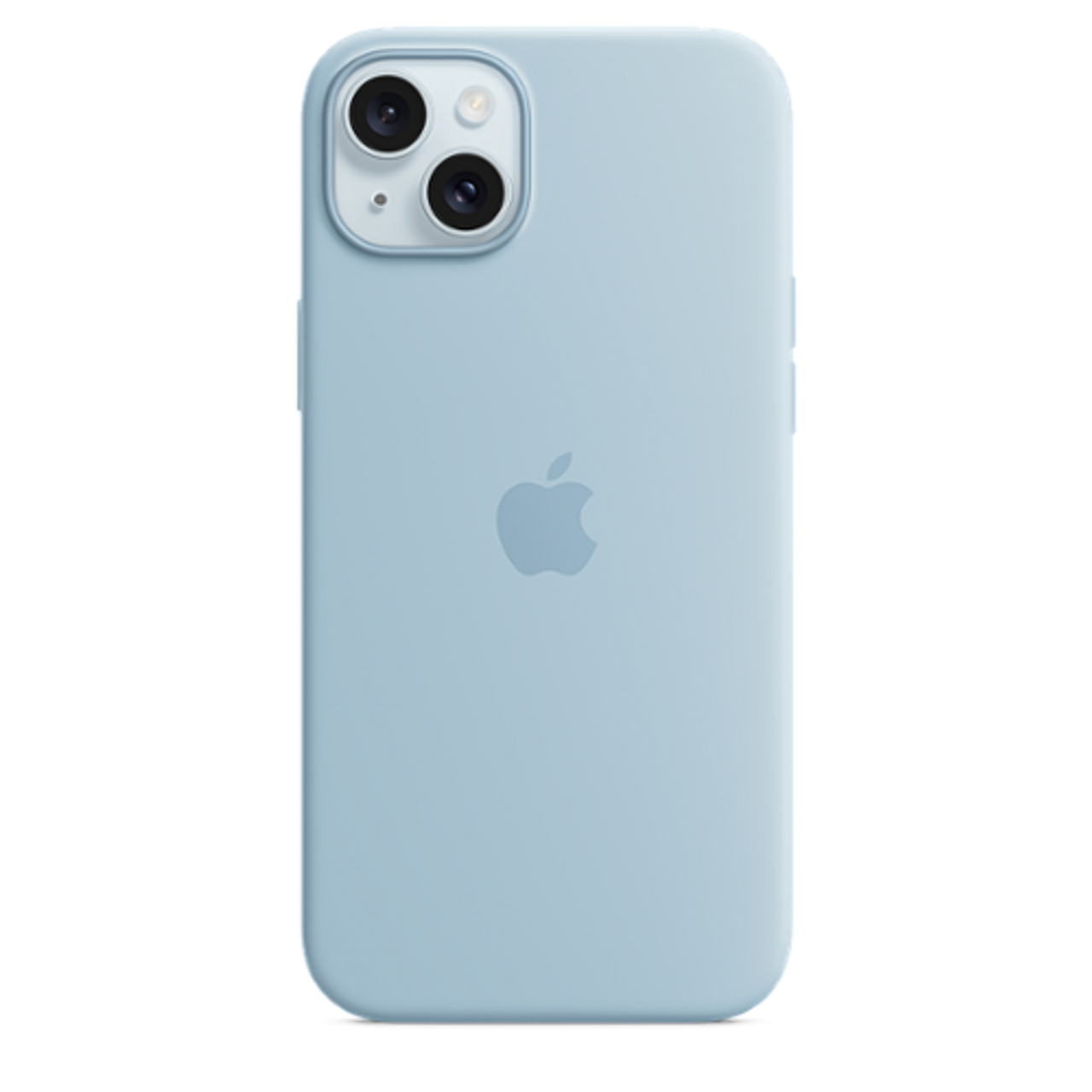 Apple - iPhone 15 Plus Silicone Case with MagSafe - Light Blue