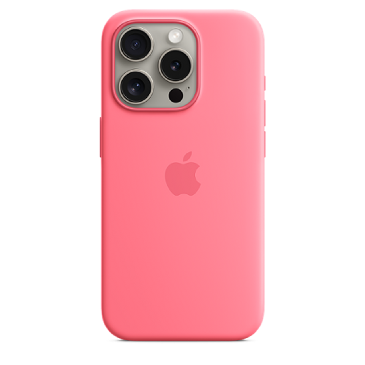 Apple - iPhone 15 Pro Silicone Case with MagSafe - Pink