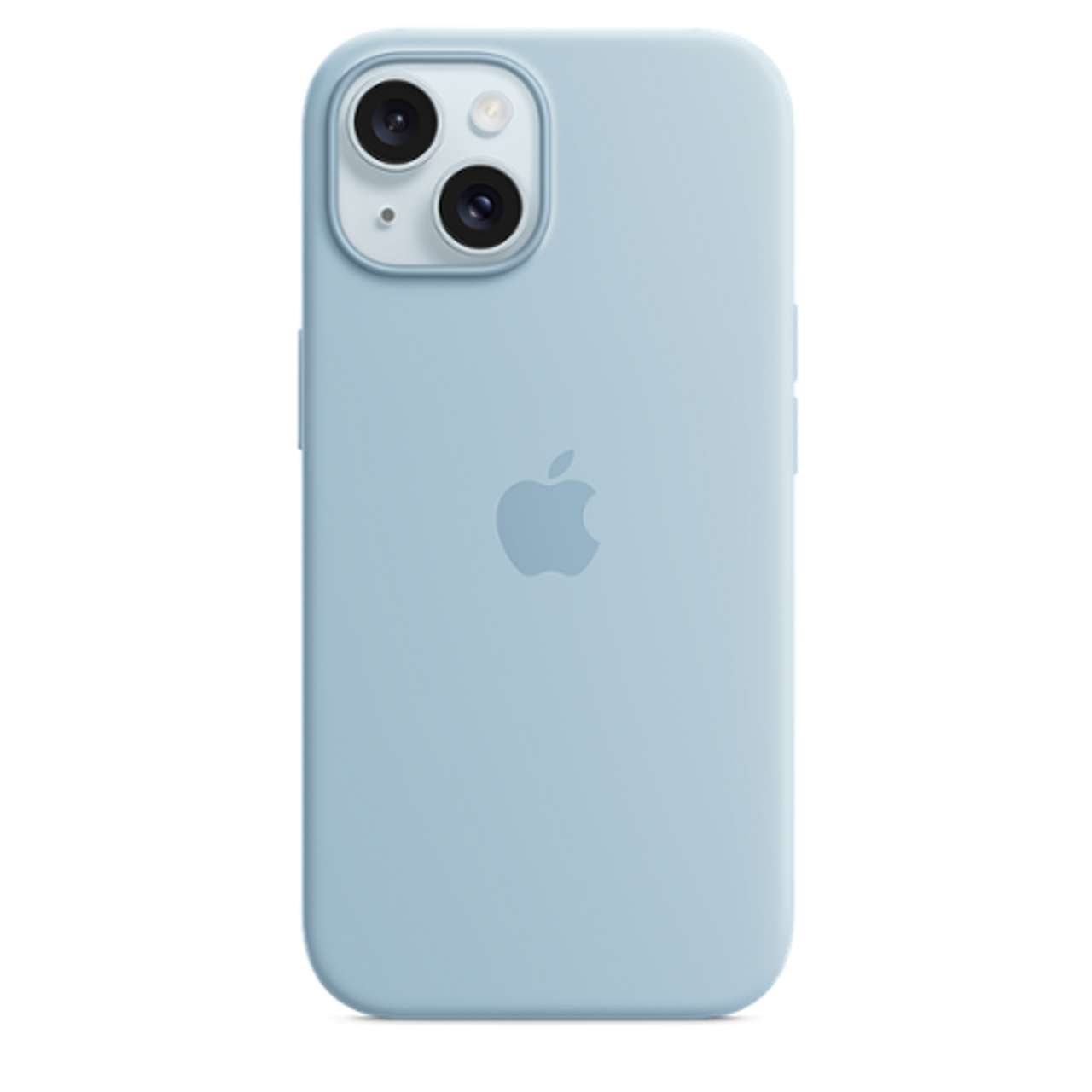 Apple - iPhone 15 Silicone Case with MagSafe - Light Blue