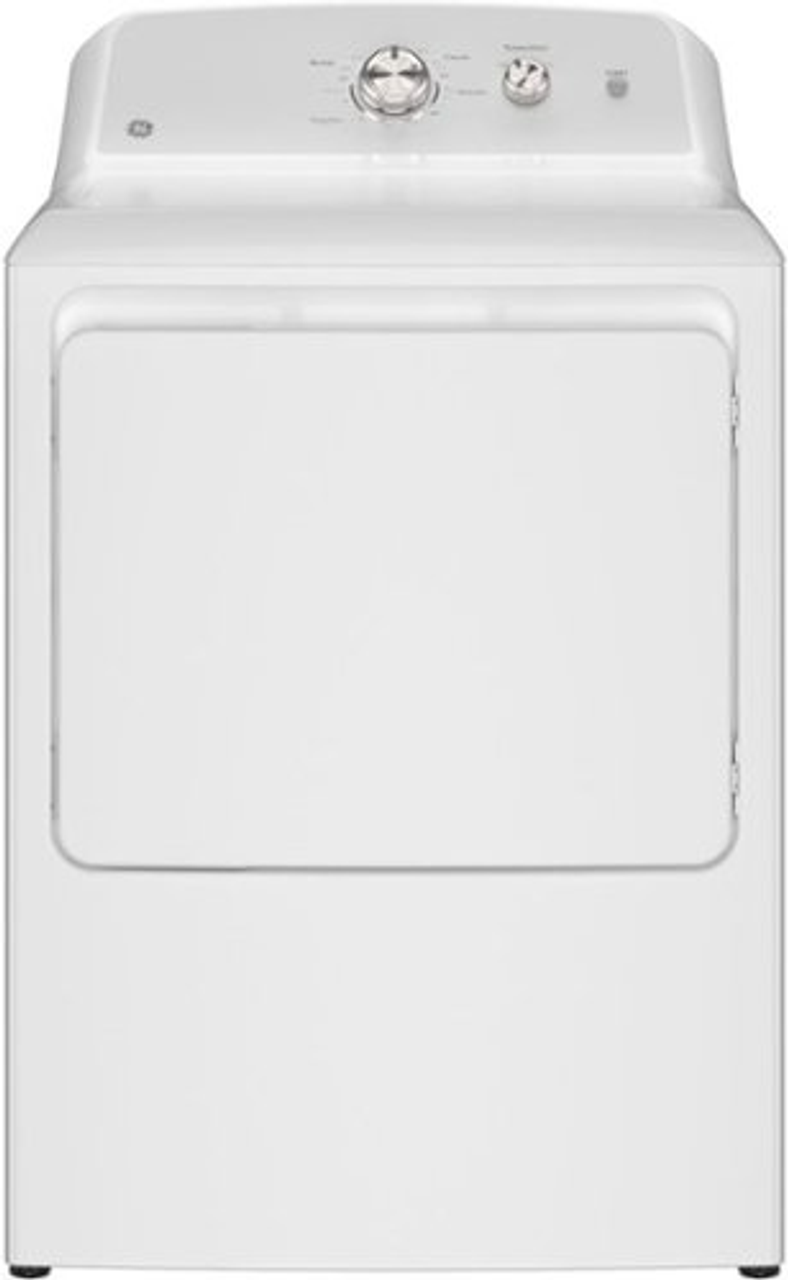 GE - 7.2 Cu. Ft. Electric Dryer with Long Venting up to 120 Ft. - White with Silver Matte