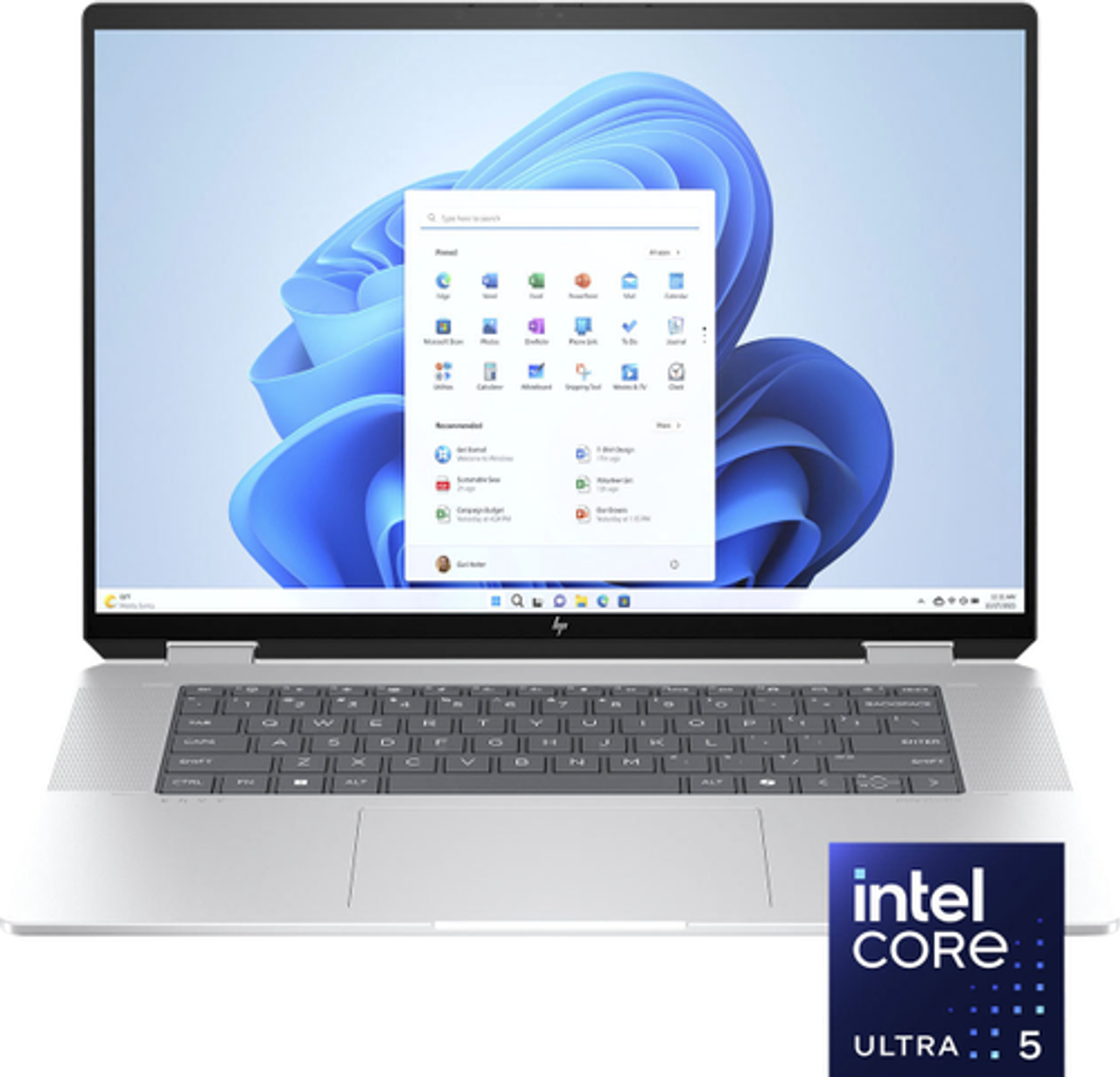 HP - Envy 2-in-1 16" Wide Ultra XGA Touch-Screen Laptop - Intel Core Ultra 5 - 16GB Memory - 512GB SSD - Glacier Silver