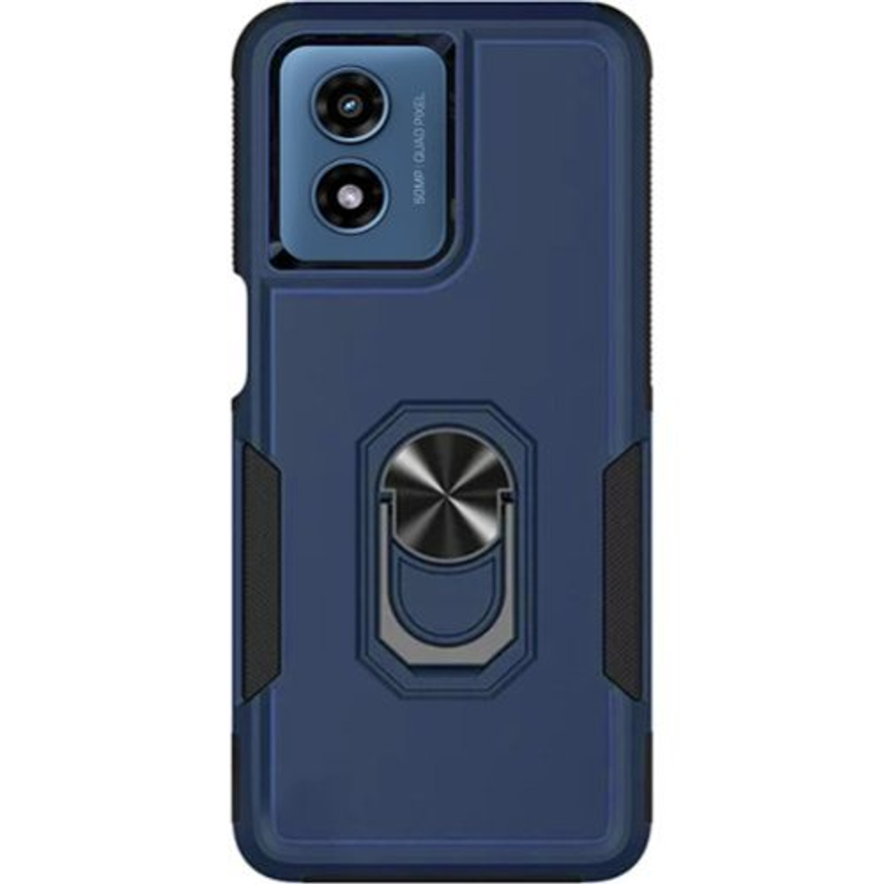 SaharaCase - ArmorPro Kickstand Case for Motorola Moto G Play (2024) - Navy Blue