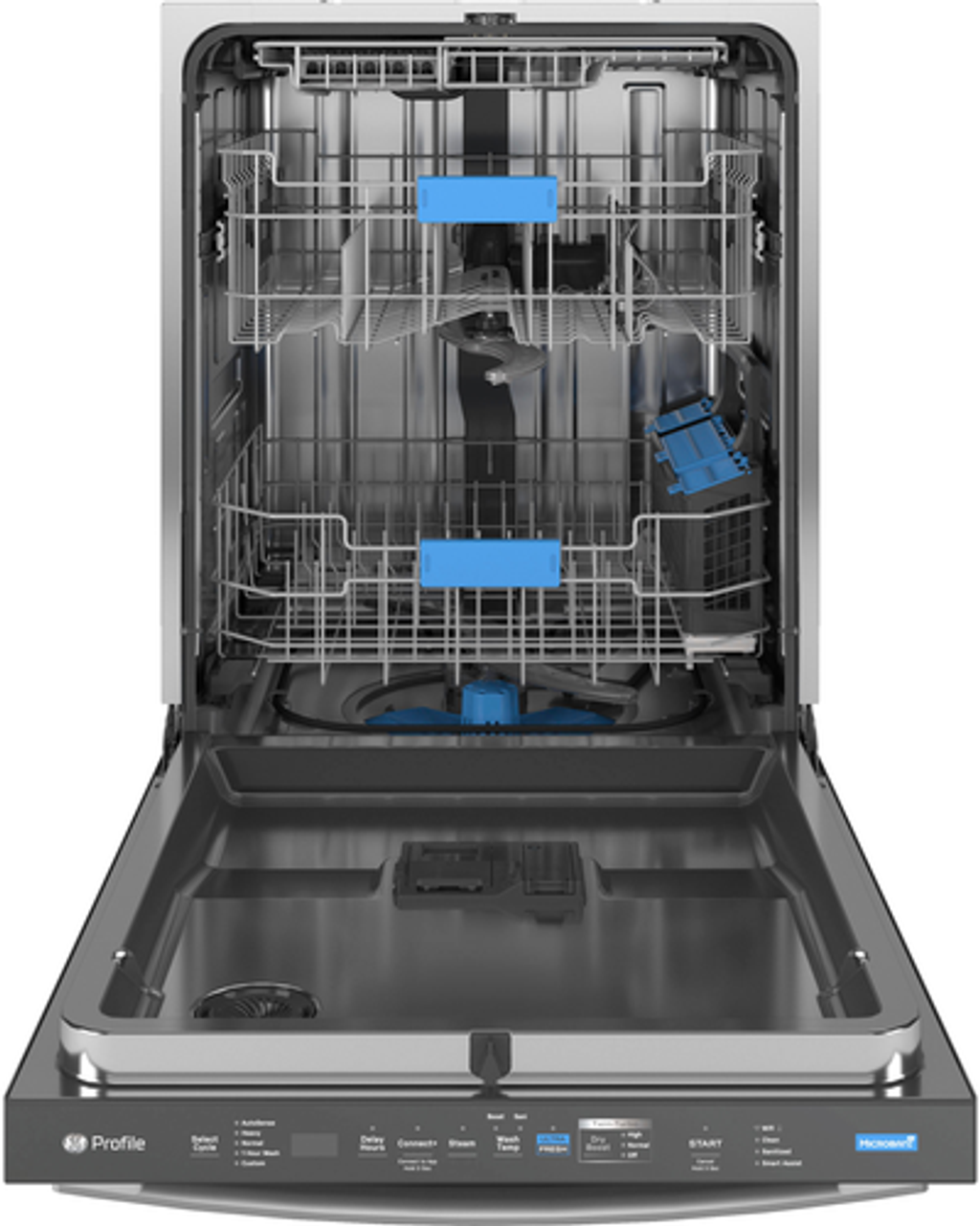GE Profile - Top Control Smart Built-In Stainless Steel Tub Dishwasher with 3rd Rack and  Dedicated Jets and 42 dBA - Stainless Steel