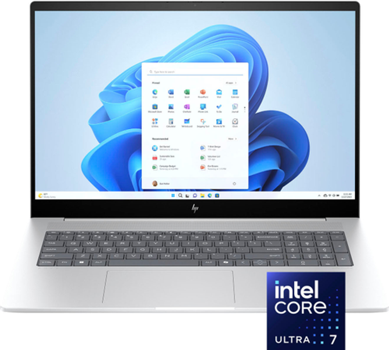 HP - Envy 17.3" Full HD Touch-Screen Laptop - Intel Core Ultra 7 - 16GB Memory - 1TB SSD - Glacier Silver