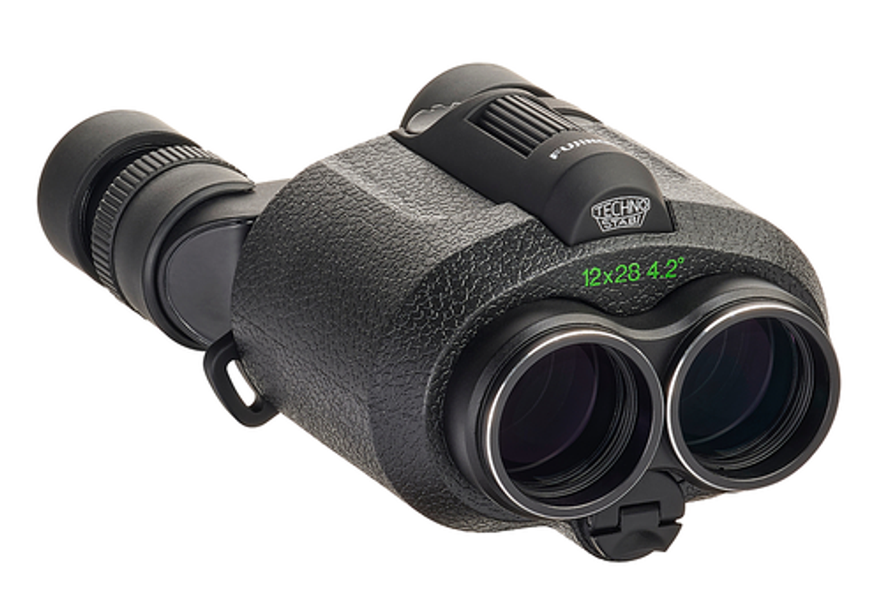 Fujinon Techno-Stabi TS12x28WP Compact Binoculars with Electronic Stabilization - Black