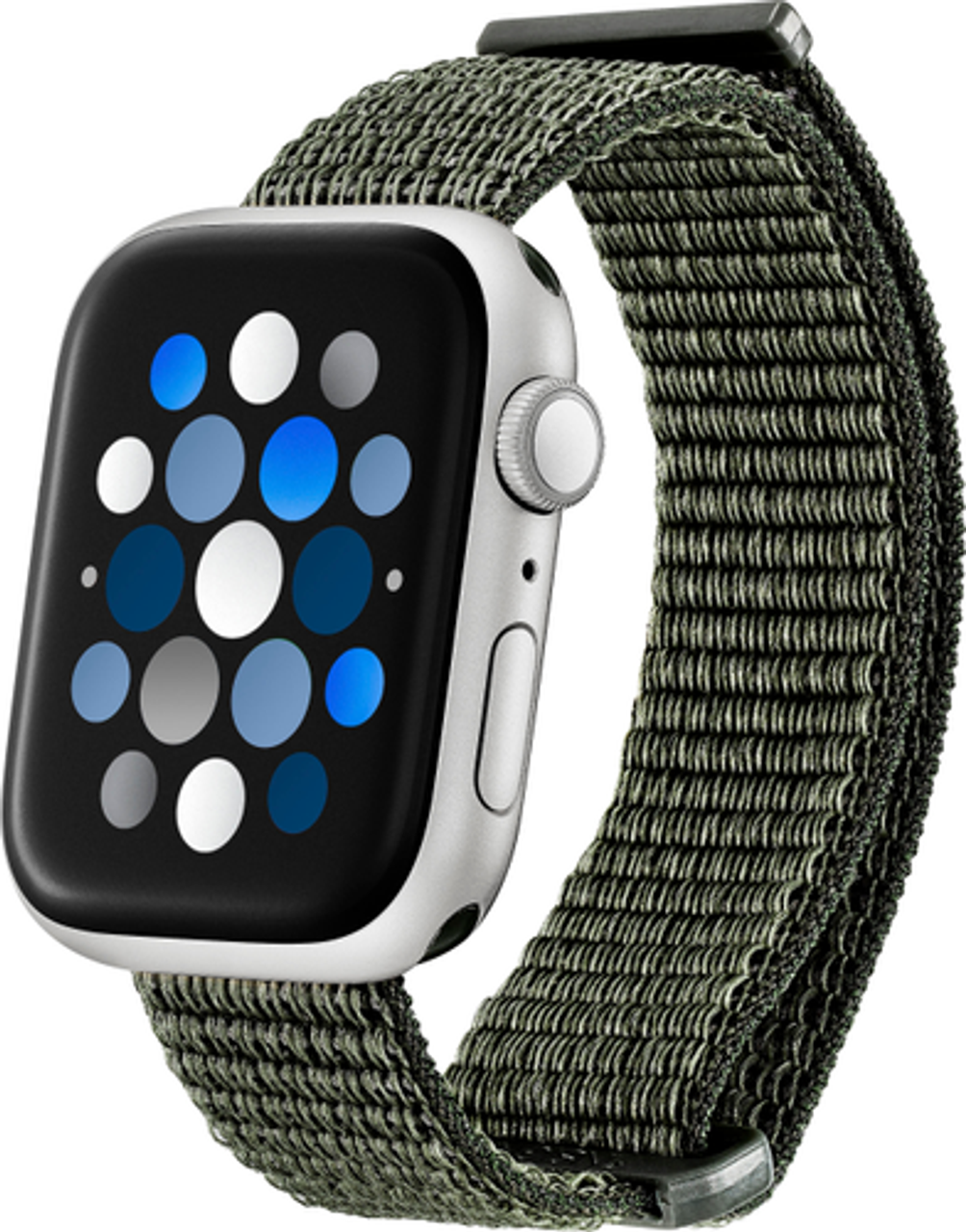 Insignia™ - Active Nylon Band for Apple Watch 42mm, 44mm, 45mm, SE, Ultra 49mm and Ultra 2 49mm - Olive Green