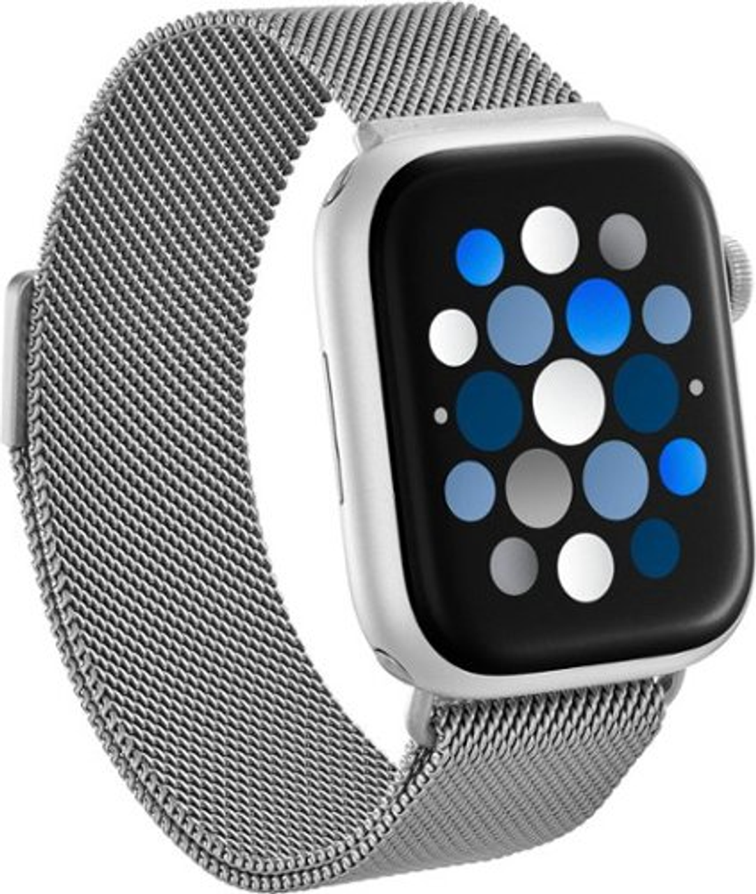 Insignia™ - Stainless Steel Mesh Band for Apple Watch 42mm, 44mm, 45mm, 49mm, SE, Ultra 49mm, and Ultra 2 49mm - Silver