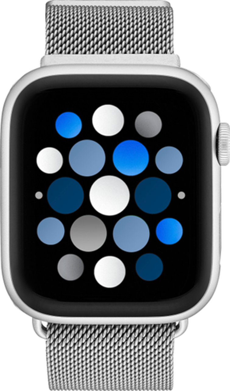 Insignia™ - Stainless Steel Mesh Band for Apple Watch 42mm, 44mm, 45mm, 49mm, SE, Ultra 49mm, and Ultra 2 49mm - Silver