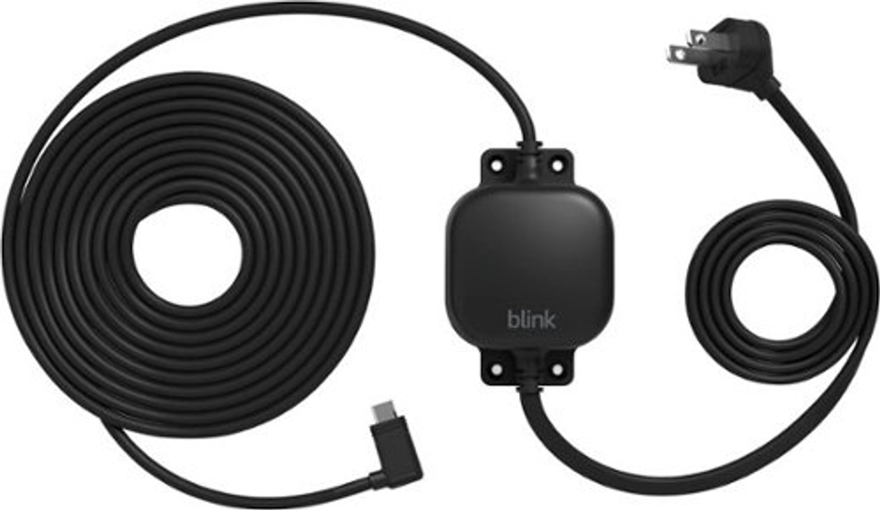 Weather Resistant 13ft Power Adapter for Blink Mini 2 and Blink Outdoor 4 - Black