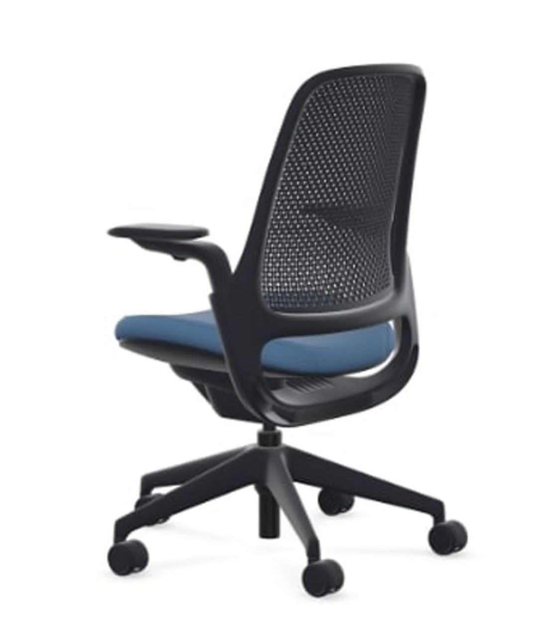 Steelcase - Series 1 Air Chair with Black Frame - Era Cobalt / Black Frame