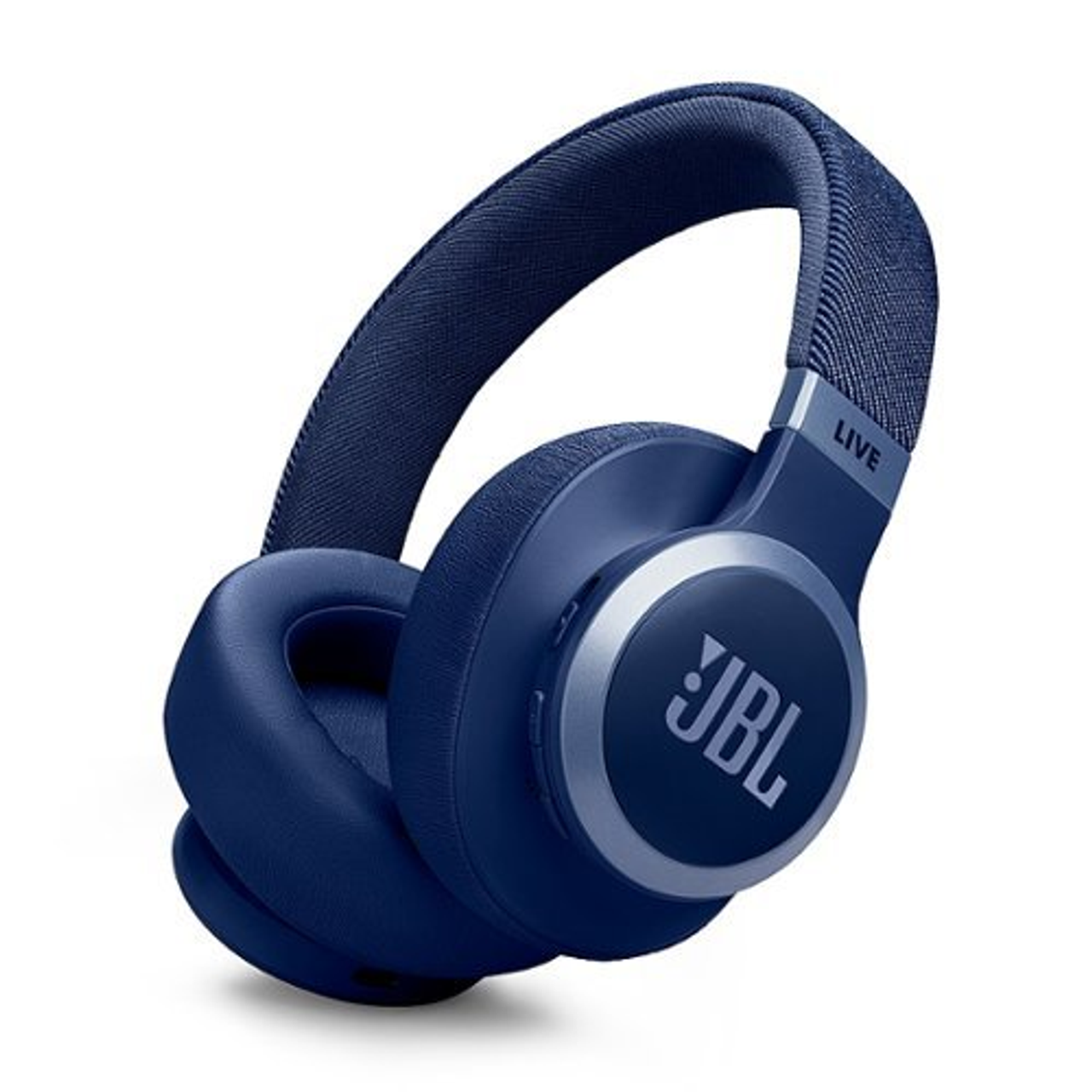 JBL - Wireless Over-Ear Headphones with True Adaptive Noise Cancelling - Blue