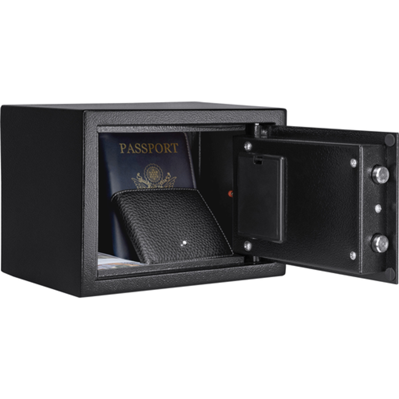 Barska - 0.22 Cu. Ft Compact  Digital Keypad Security Safe - Black