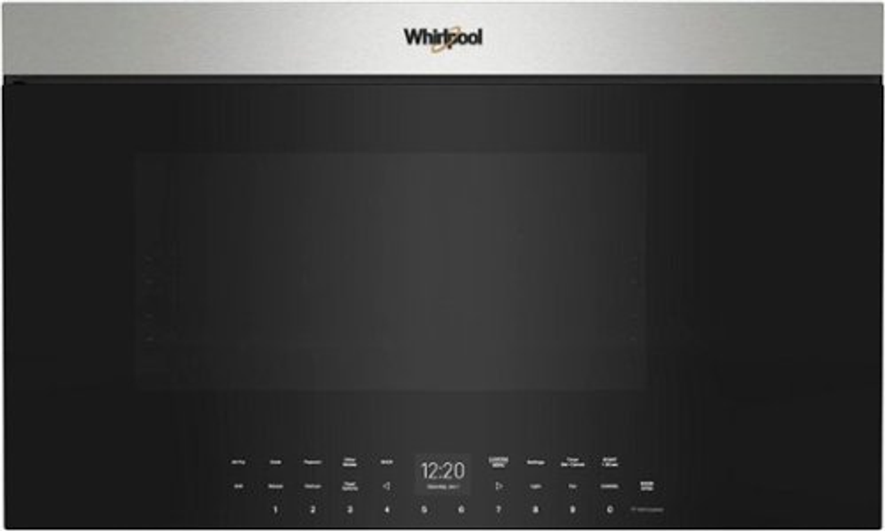 Whirlpool - 1.1 Cu. Ft. Over the Range Microwave with Flush Built-In Design - Stainless Steel