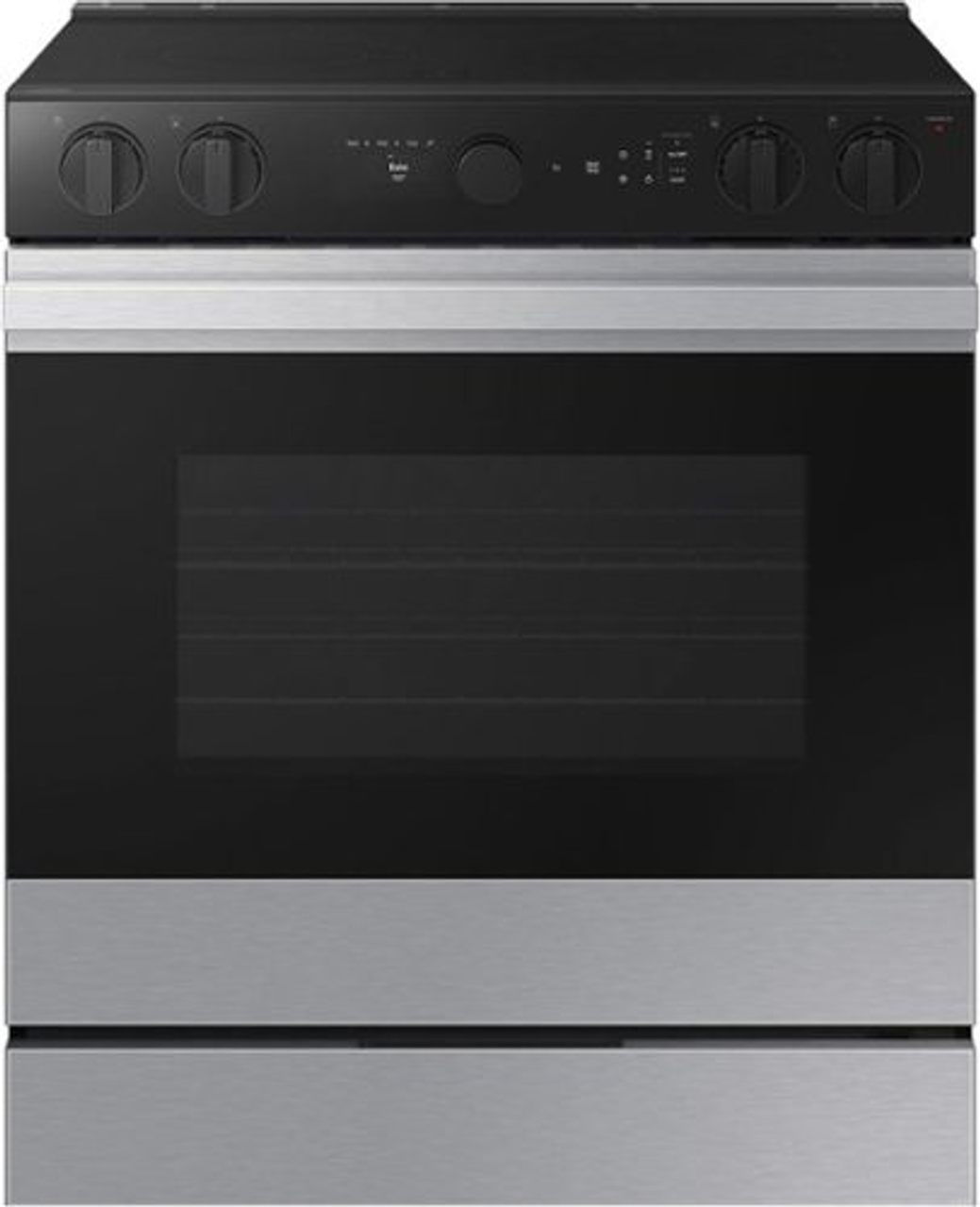 Samsung - Bespoke 6.3 Cu. Ft. Slide-In Electric Range with Air Sous Vide - Stainless Steel