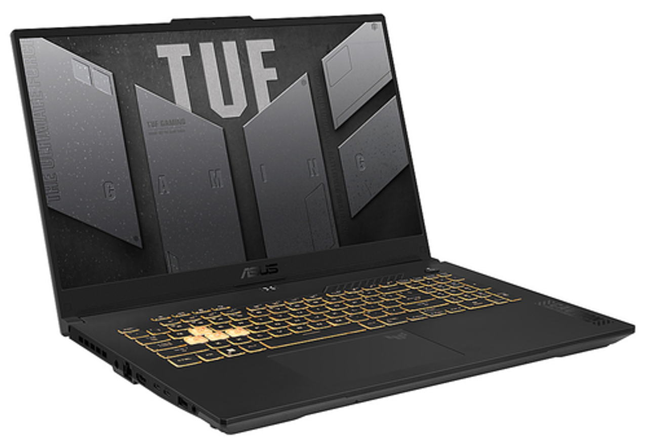 ASUS - TUF Gaming F17 17.3" 144Hz Gaming Laptop FHD - Intel Core i7-13700H with 16GB Memory - NVIDIA GeForce RTX 4060 - 1TB SSD - Mecha Gray