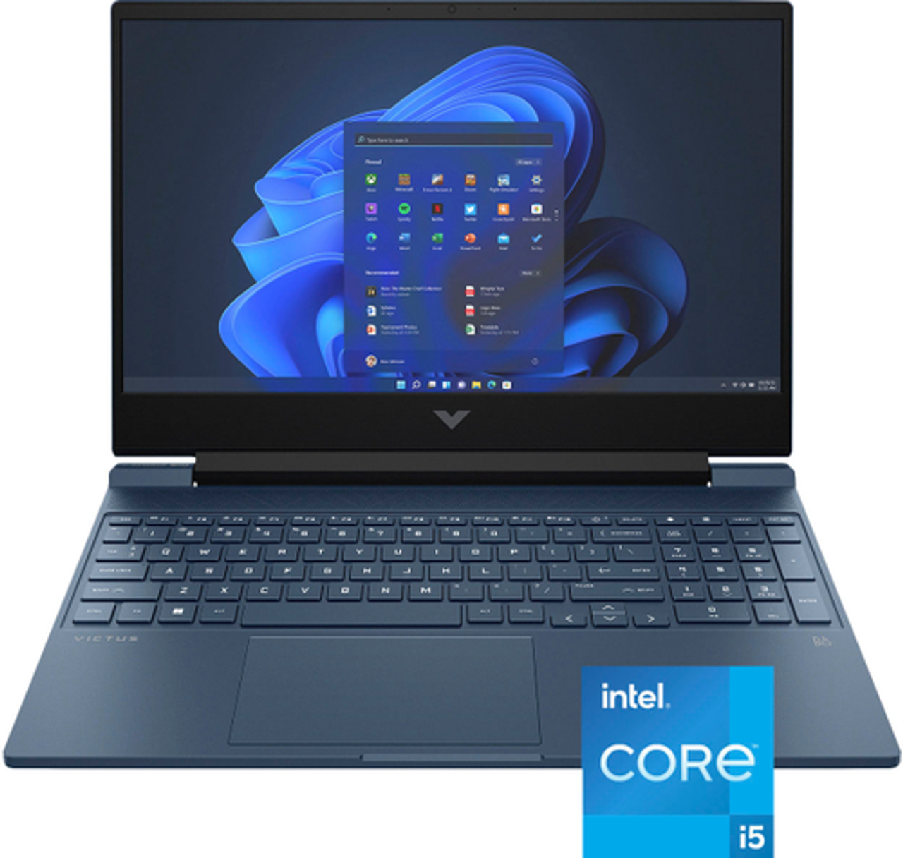 HP - Victus 15.6" Full HD 144Hz Gaming Laptop - Intel Core i5 - 8GB Memory - NVIDIA GeForce RTX 3050 - 512GB SSD - Performance Blue