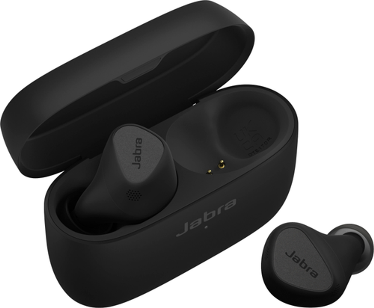 Jabra - Elite 5 True Wireless Hybrid Active Noise Cancelling In-ear Headphones - Titanium Black
