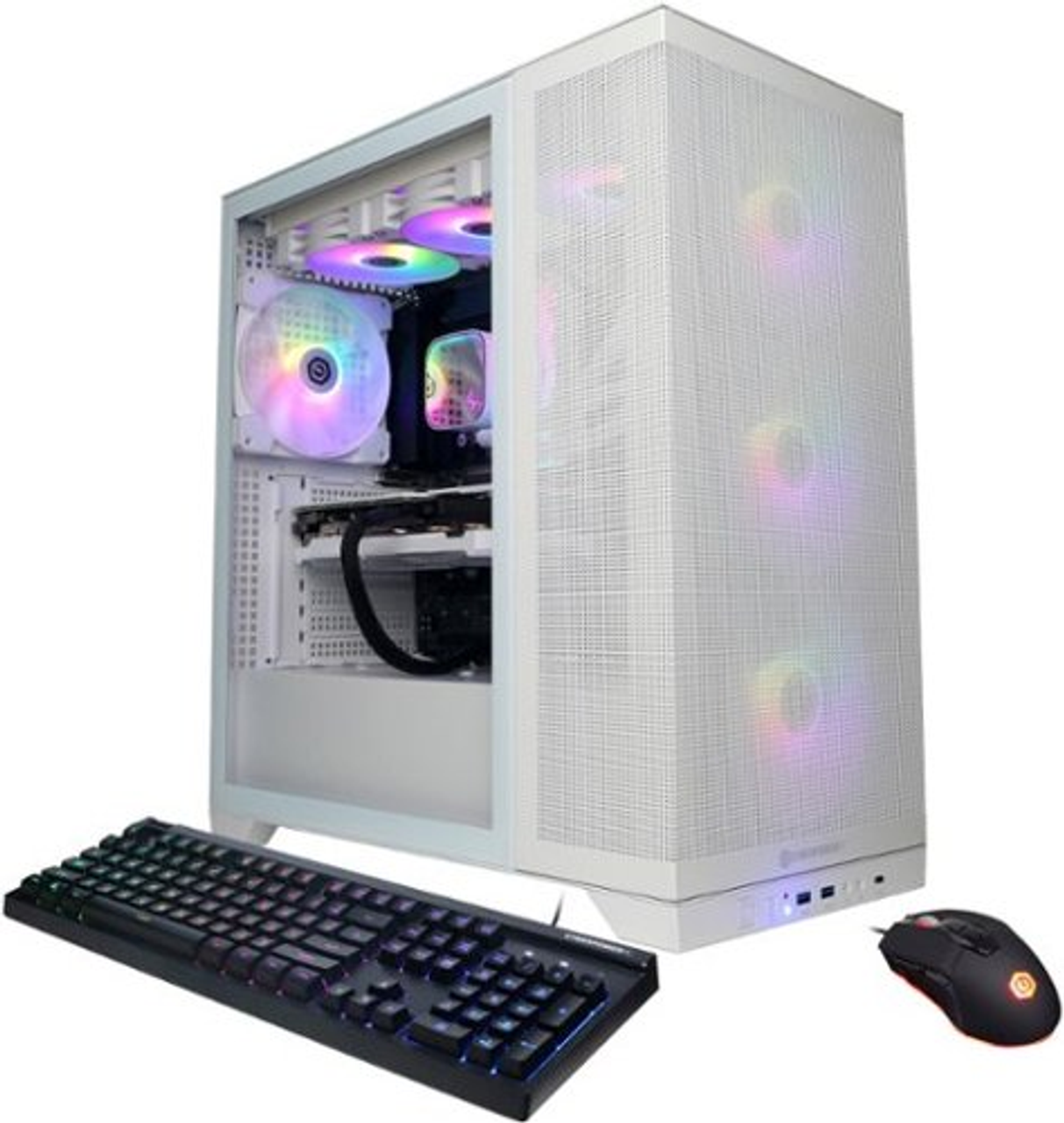 CyberPowerPC - Gamer Supreme Gaming Desktop - Intel Core i9-14900KF - 64GB Memory - NVIDIA GeForce RTX 4070 Ti SUPER 16GB - 2TB SSD - White