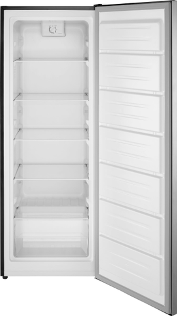 Insignia™ - 7 Cu. Ft. Garage Ready Upright Convertible Freezer with ENERGY STAR Certification - Stainless Steel Look