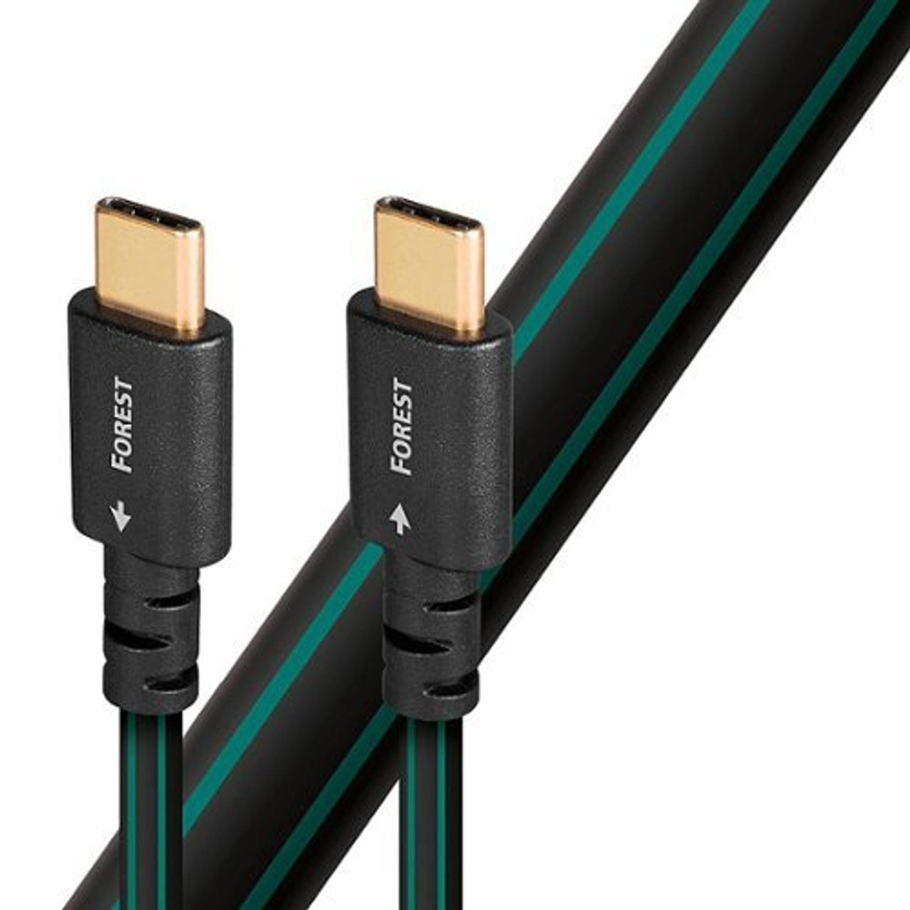 AudioQuest - 1.5M Forest USB-C > C High-Definition Digital Audio Cable - Green/Black