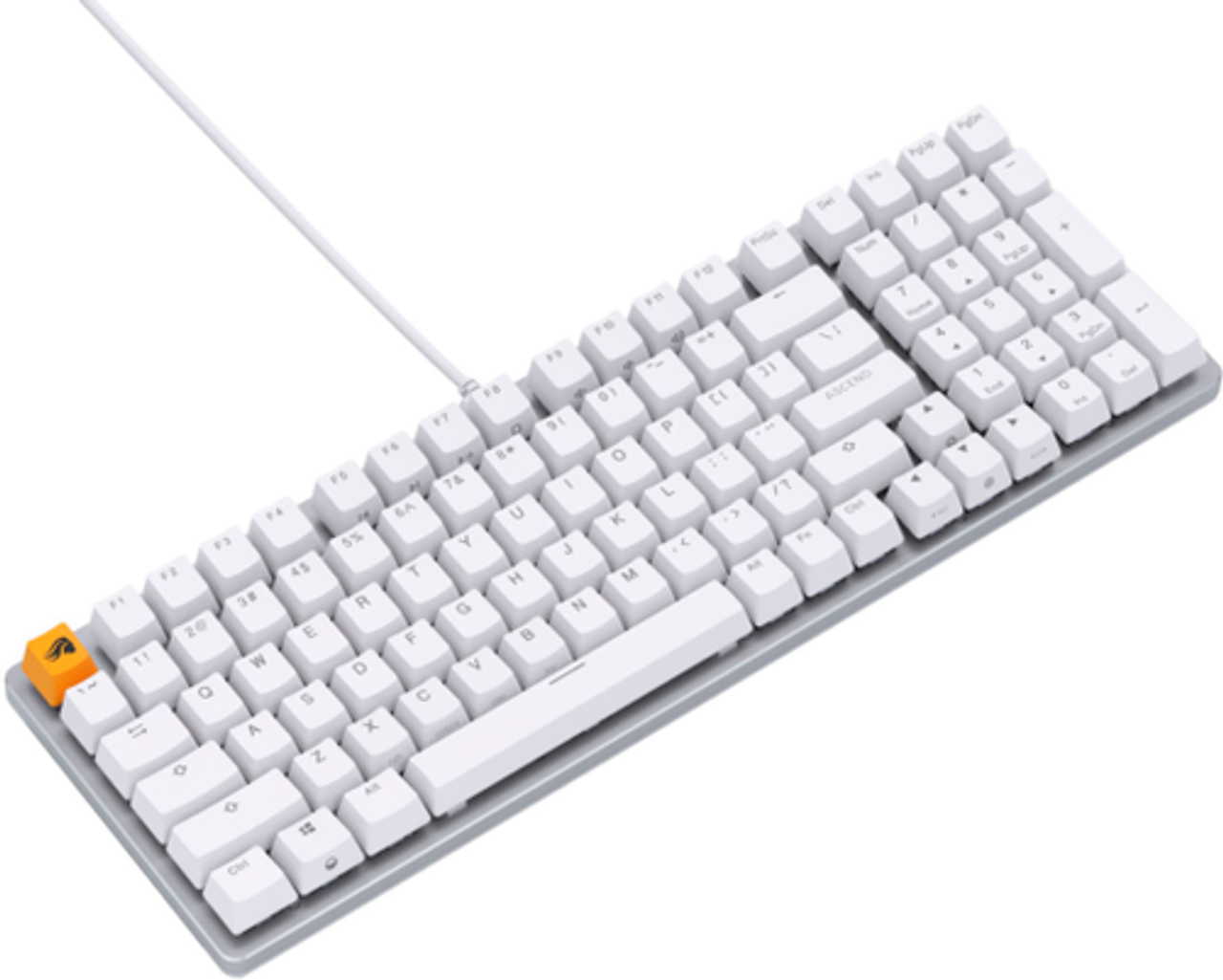 Glorious - GMMK 2 Prebuilt 96% Full Size Wired  Mechanical Linear Switch Gaming Keyboard with Hotswappable Switches - White
