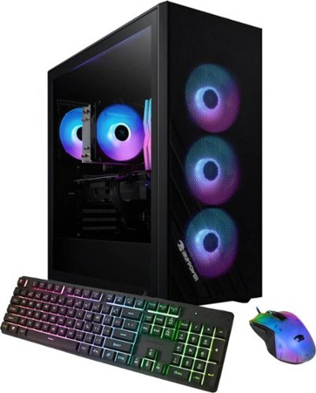 iBUYPOWER Scale Gaming Desktop - Intel Core i3 14100F - 16GB Memory - NVIDIA GeForce RTX 3050 6GB - 1TB NVMe - Black