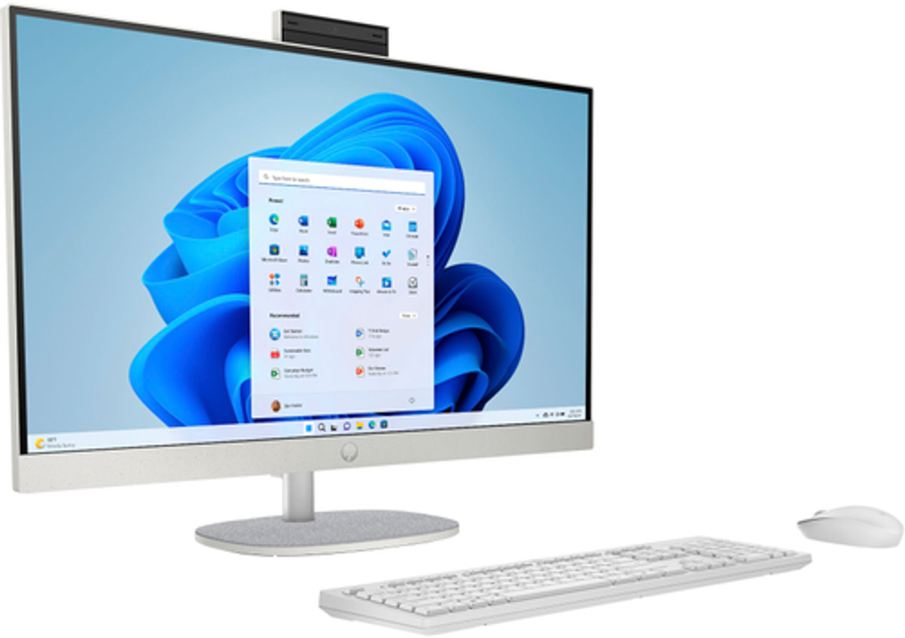 HP - 27" Full HD Touch-Screen All-in-One with Adjustable Height - Intel Core Ultra 7 - 16GB Memory - 1TB SSD - Shell White