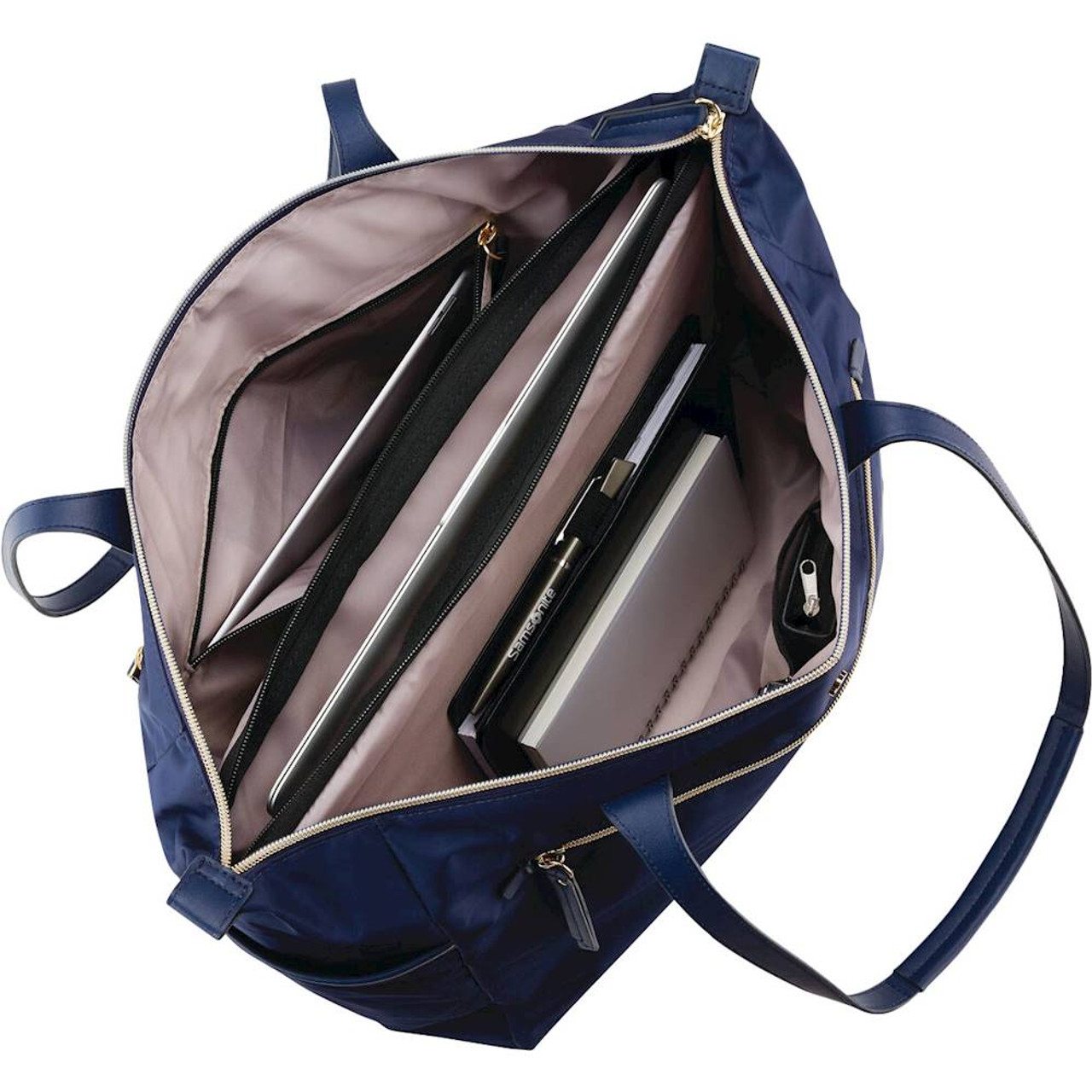 Samsonite - Mobile Solution Deluxe Carryall for 15.6" Laptop - Navy Blue