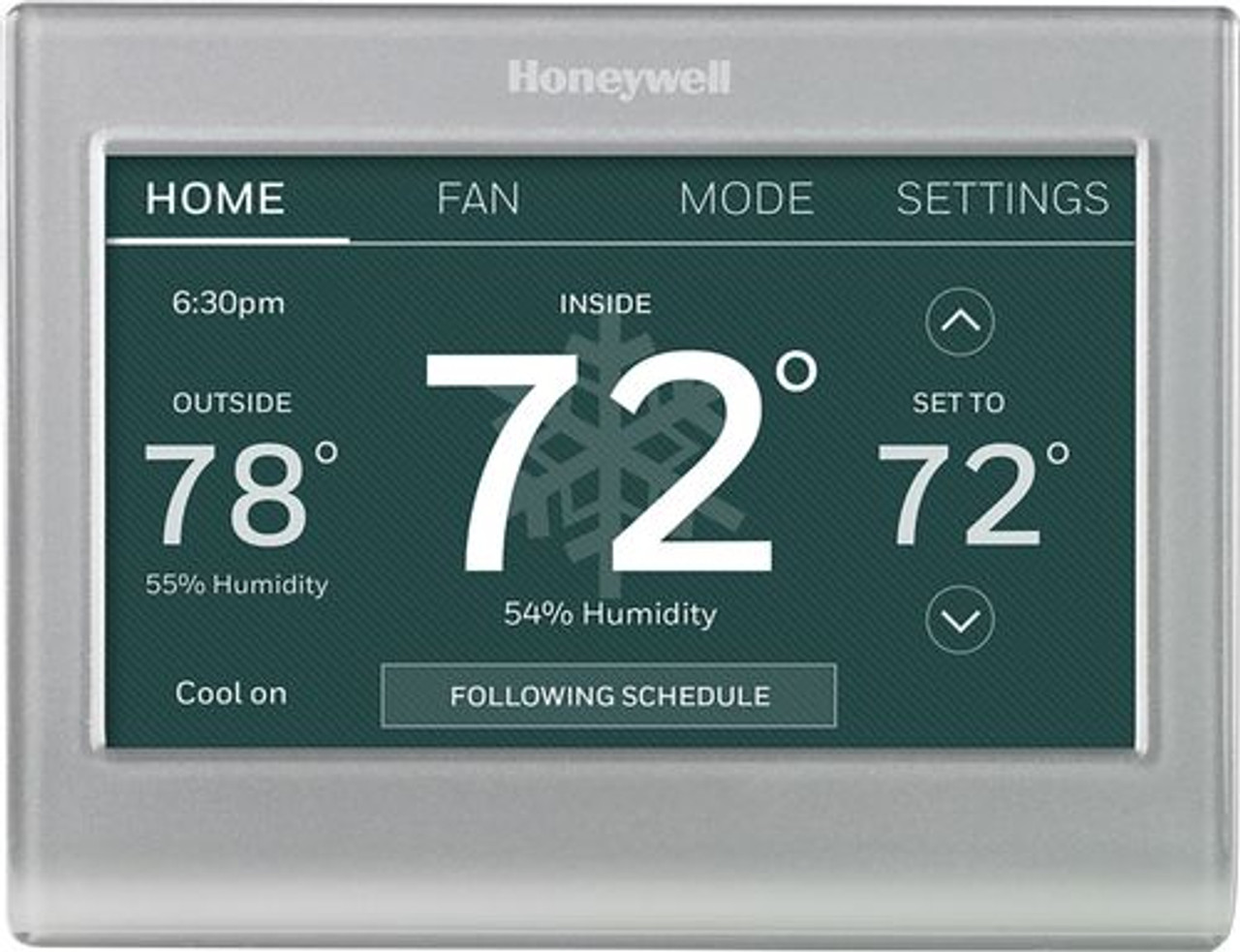 Honeywell Home - Smart Color Thermostat with Wi-Fi Connectivity - Silver