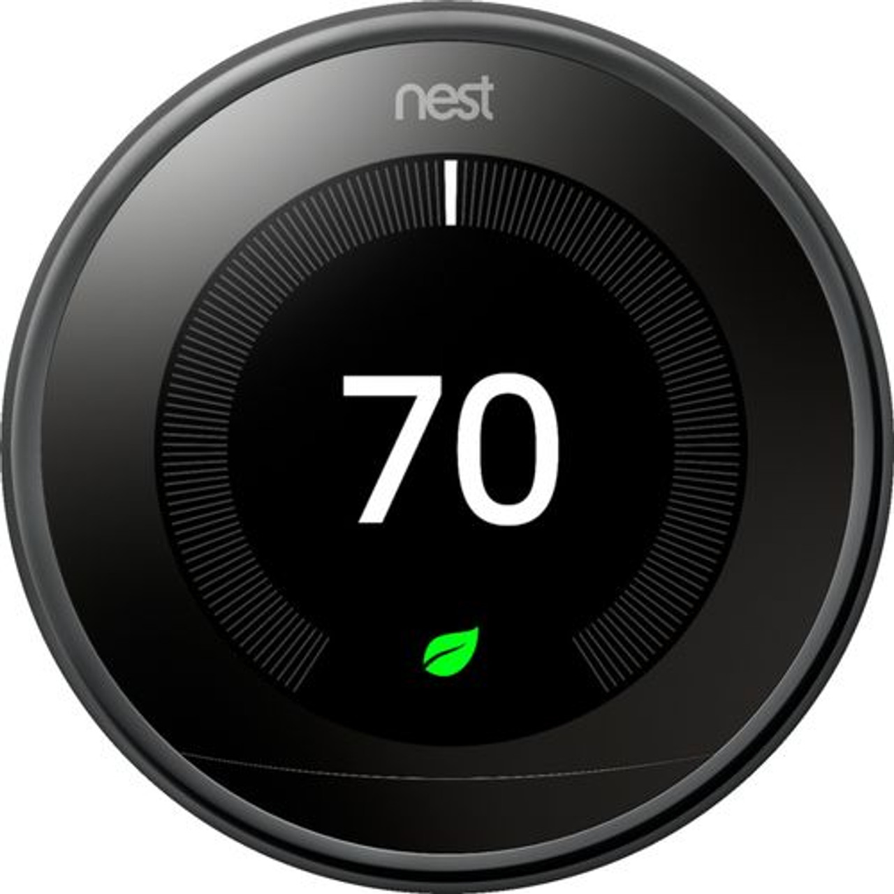 Google - Nest Learning Thermostat - 3rd Generation - Mirror Black