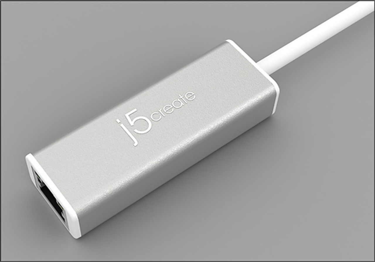 j5create - USB 3.0-to-Gigabit Ethernet Adapter - Gray