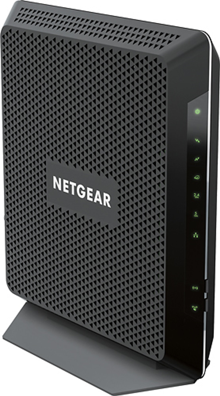 NETGEAR - Nighthawk Dual-Band AC1900 Router with 24 x 8 DOCSIS 3.0 Cable Modem - Black