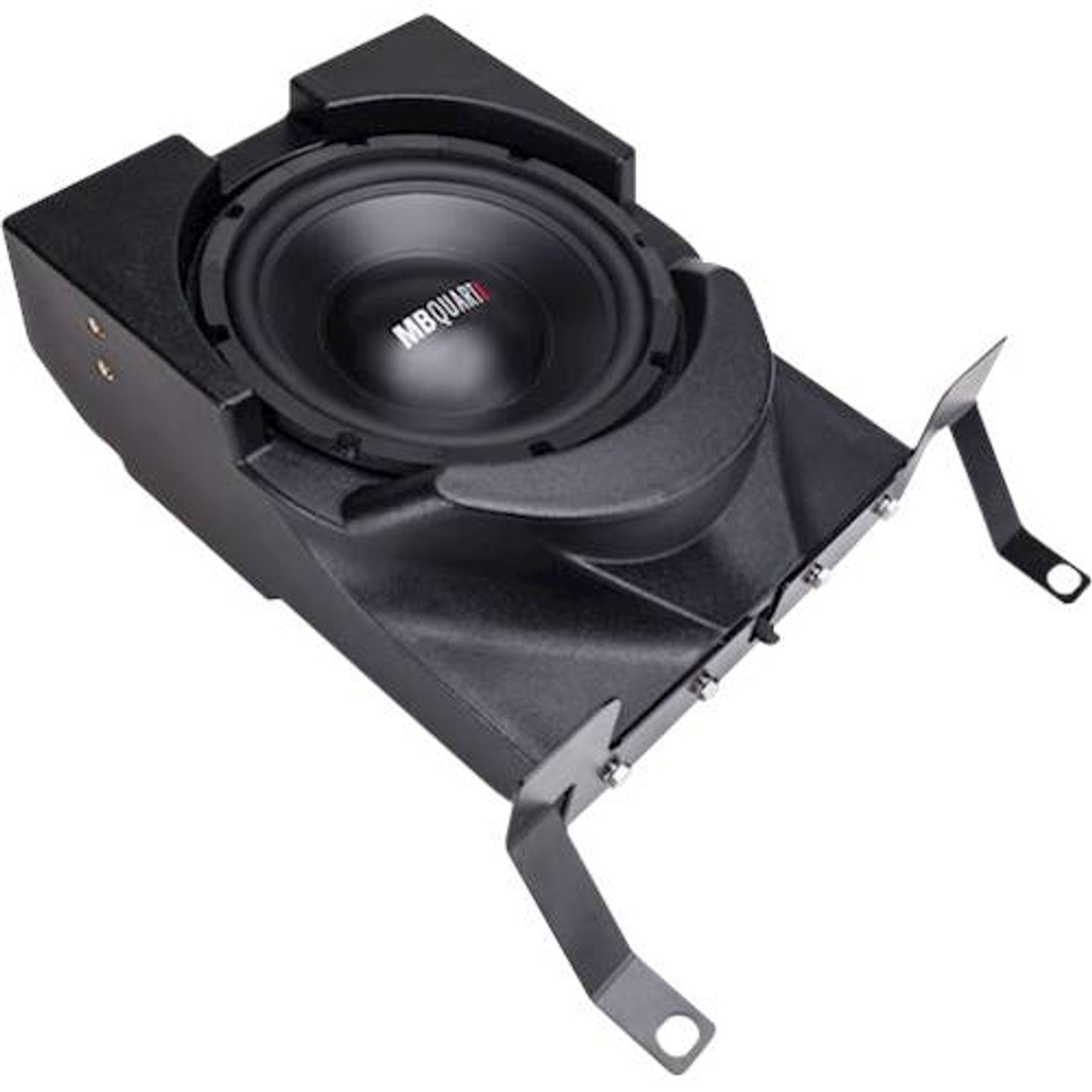 MB Quart - 10" Dual-Voice-Coil 4-Ohm Loaded Subwoofer Enclosure with Integrated Amp - Black