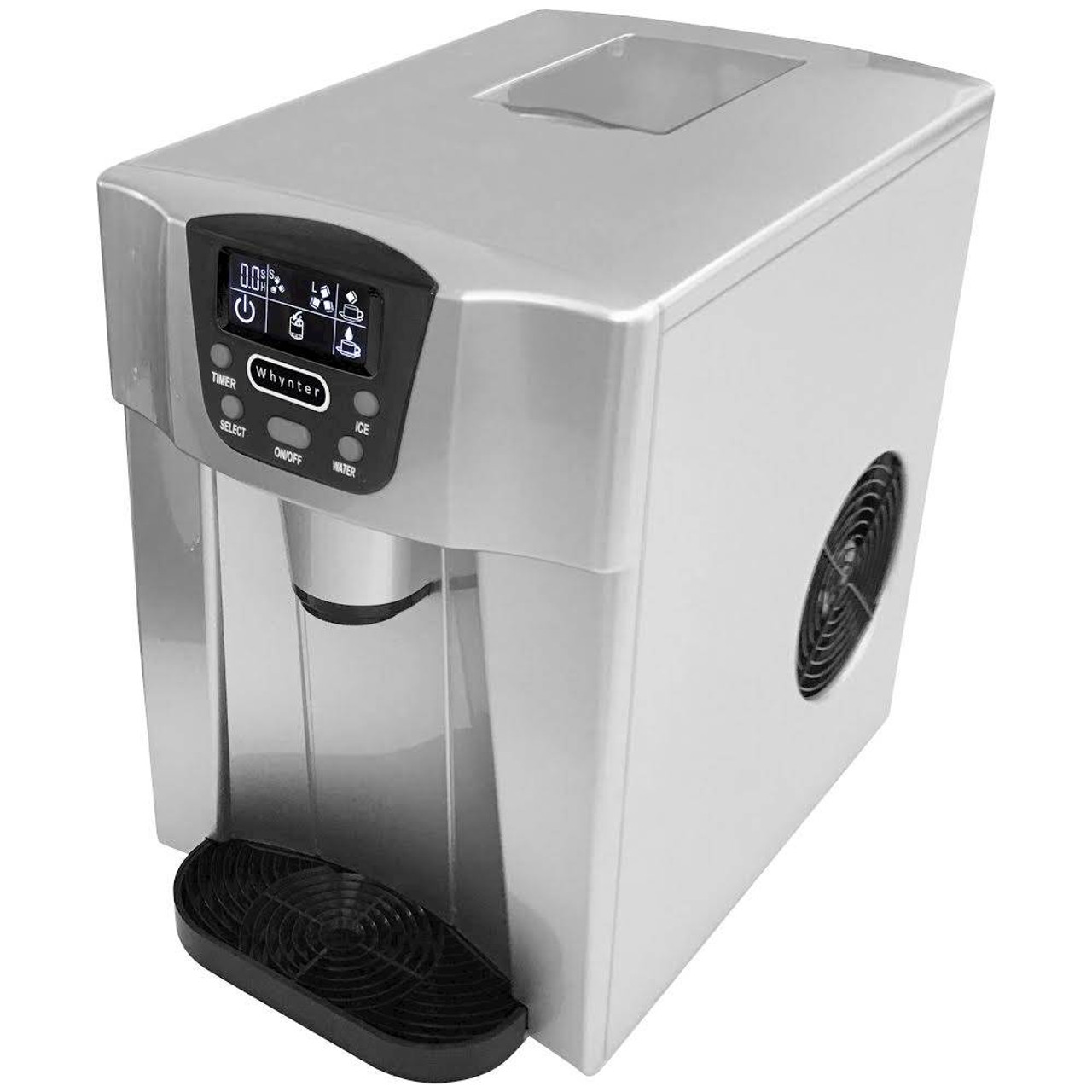 Whynter - 22-Lb. Portable Ice Maker and Water Dispenser - Silver